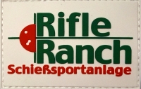 Rubber Patch mit Rifle Ranch Logo Weiß/ Grün/ Rot